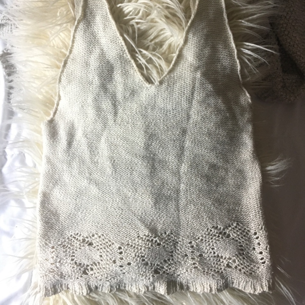 Brandy Melville crochet tank top